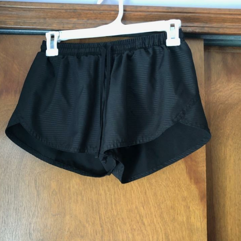 Black athletic shorts